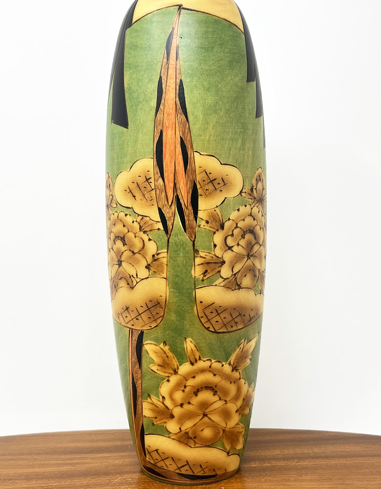 Esclusiva kokeshi vintage da collezione "Hana Kaoru" - "Il Profumo dei Fiori" di Suigai Sato - immagine 7