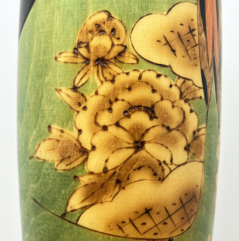 Esclusiva kokeshi vintage da collezione "Hana Kaoru" - "Il Profumo dei Fiori" di Suigai Sato - immagine 12