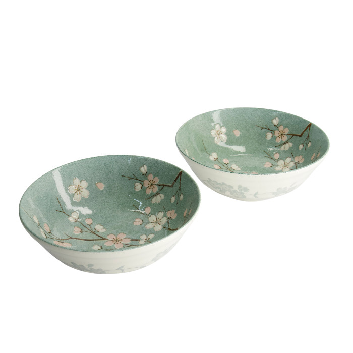 Set ramen giapponese “Fujisakura” verde – Gift set 6 pezzi - immagine 2