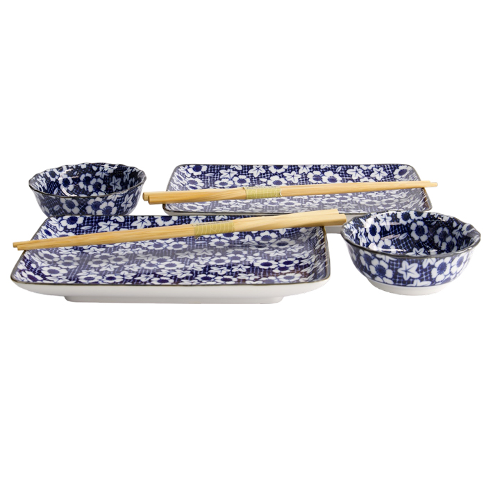 Set sushi giapponese “Nuome Shunjyu” – 4 pezzi con bacchette - immagine 3