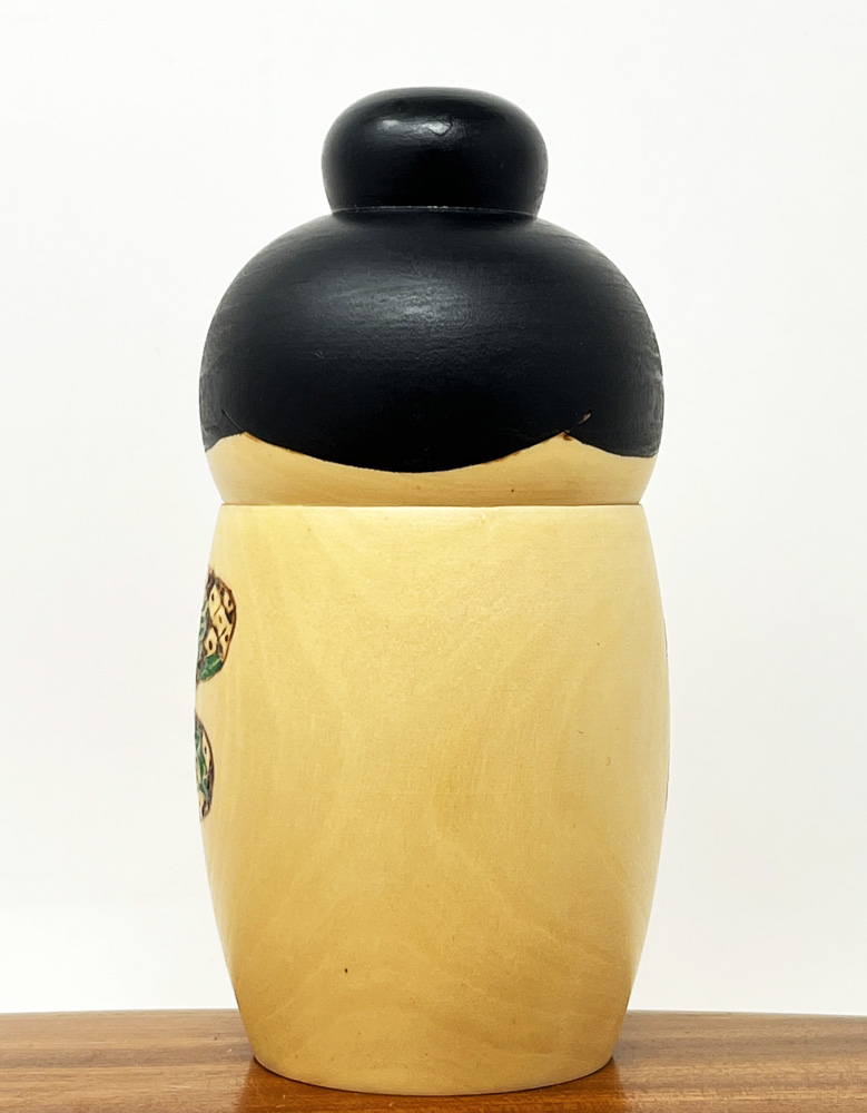 Raffinata kokeshi vintage "Naisho" - "Segreto" di Tatsuo Kato - immagine 4