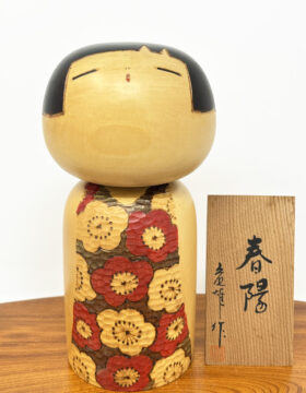 Rara kokeshi "Shunyō" - "Il Sole della Primavera" di Tatsuo Kato