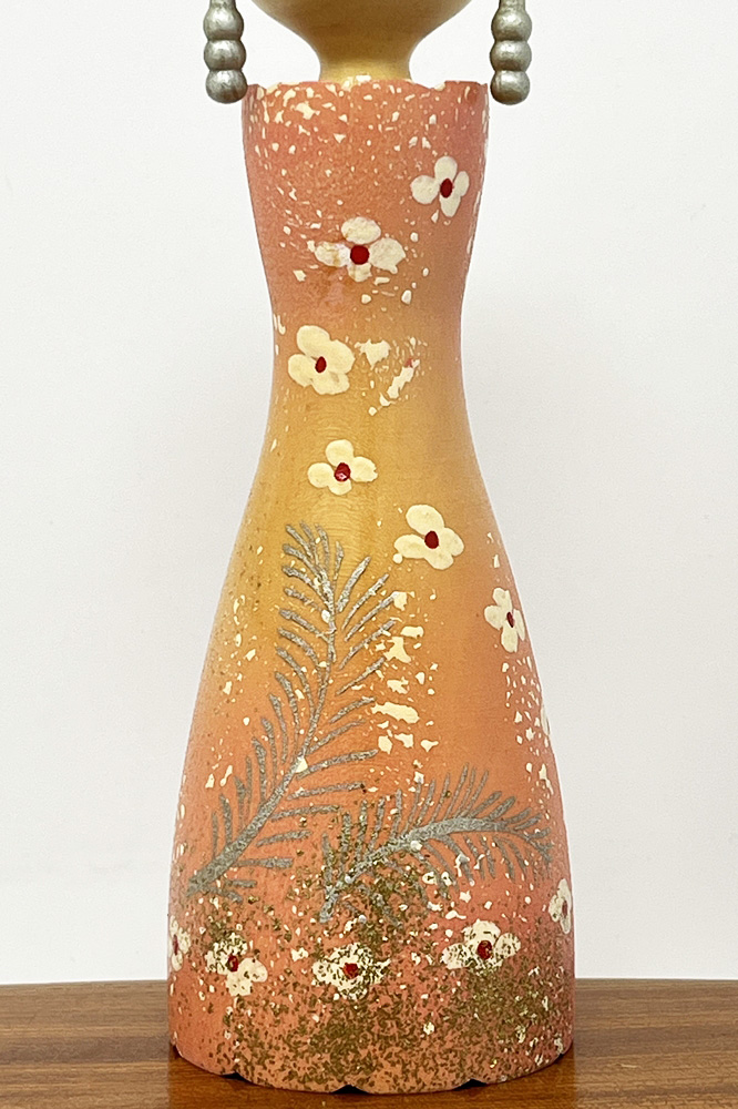 Rara kokeshi vintage "Hana Dansu"- "Danza dei Fiori" di Ryoka Aoki - immagine 5