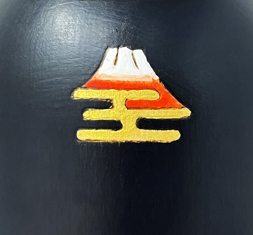 Raffinata kokeshi "Otokomae" - "Gentiluomo" di Oki Izumi (verde) - immagine 11