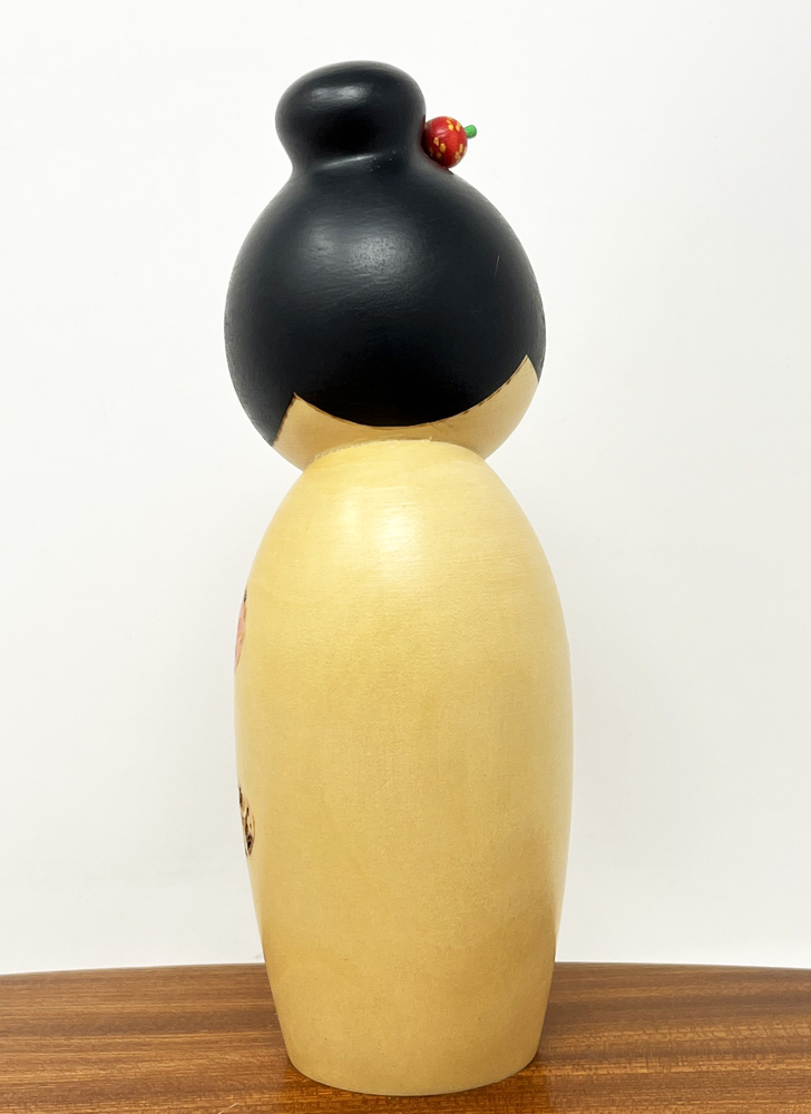 Rara kokeshi vintage "Hana kanzashi" - "Fermaglio Floreale" di Tatsuo Kato - immagine 3