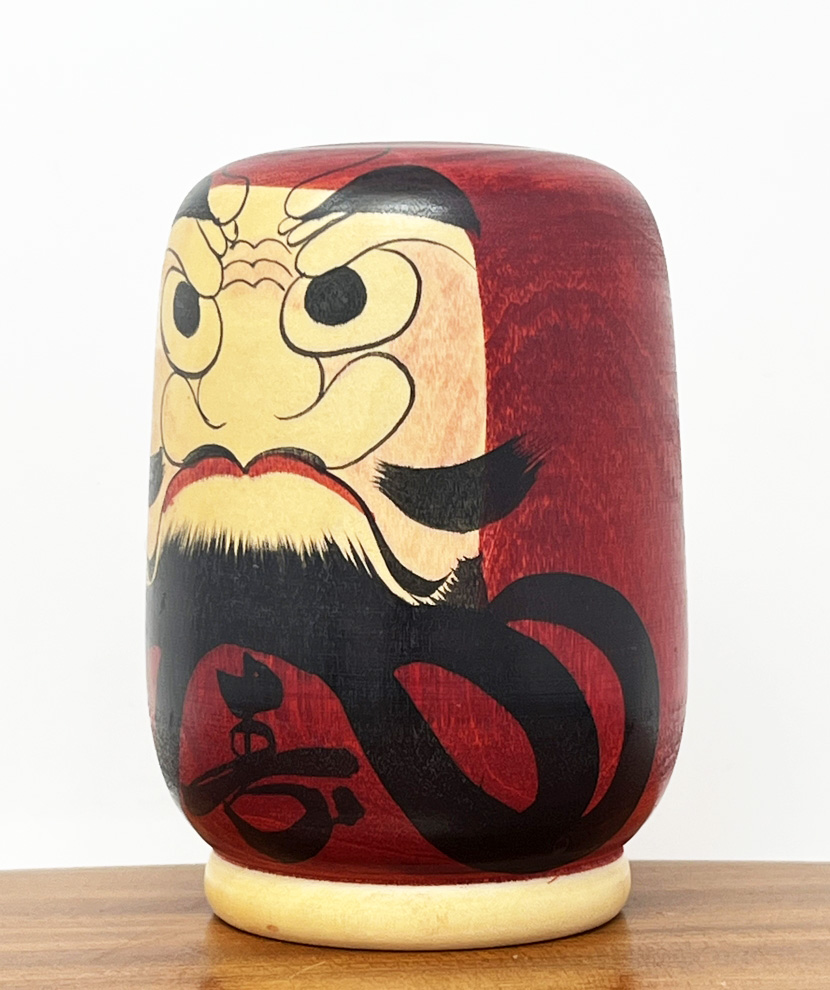 Raro Daruma Kokeshi vintage commissionato dalla Sony Family Club, Inc. di Sakurai Shoji - immagine 2