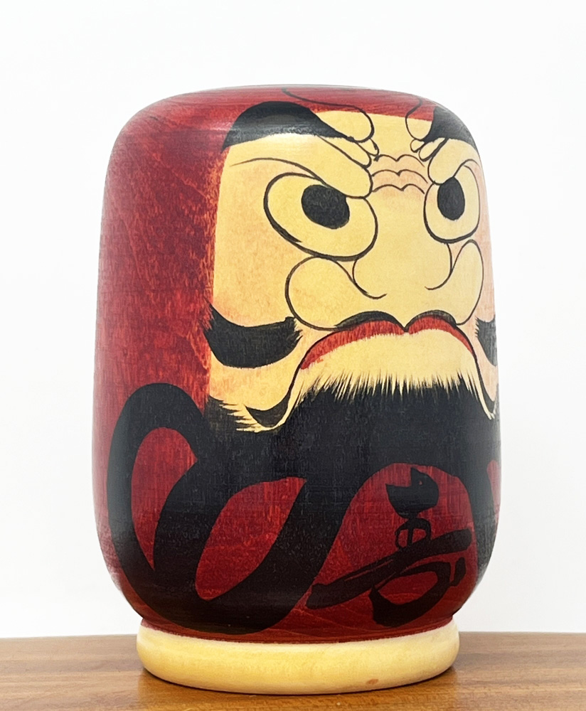 Raro Daruma Kokeshi vintage commissionato dalla Sony Family Club, Inc. di Sakurai Shoji - immagine 4