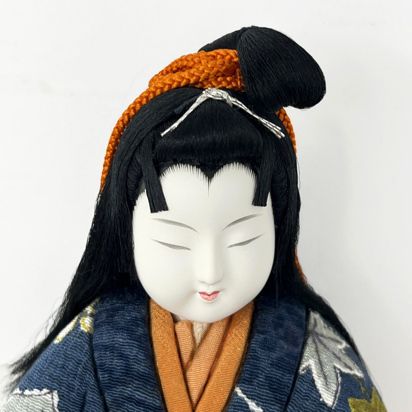 Esclusiva bambola giapponese "Ame agari" - "Dopo la Pioggia" realizzata con la pregiata tecnica Kimekomi (36 cm, con base) - immagine 11