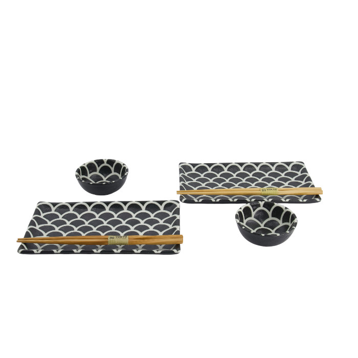 Set sushi giapponese “Onyx Noir Mermaid” – Gift set 6 pezzi - immagine 2