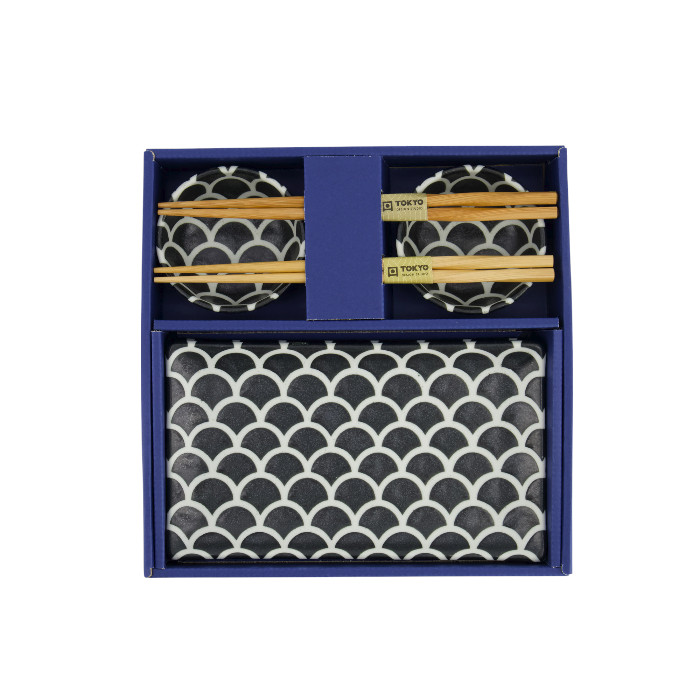 Set sushi giapponese “Onyx Noir Mermaid” – Gift set 6 pezzi - immagine 4