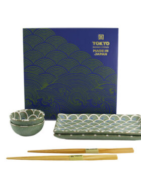 Set sushi giapponese “Vert Sauge Mermaid” – Gift set 6 pezzi