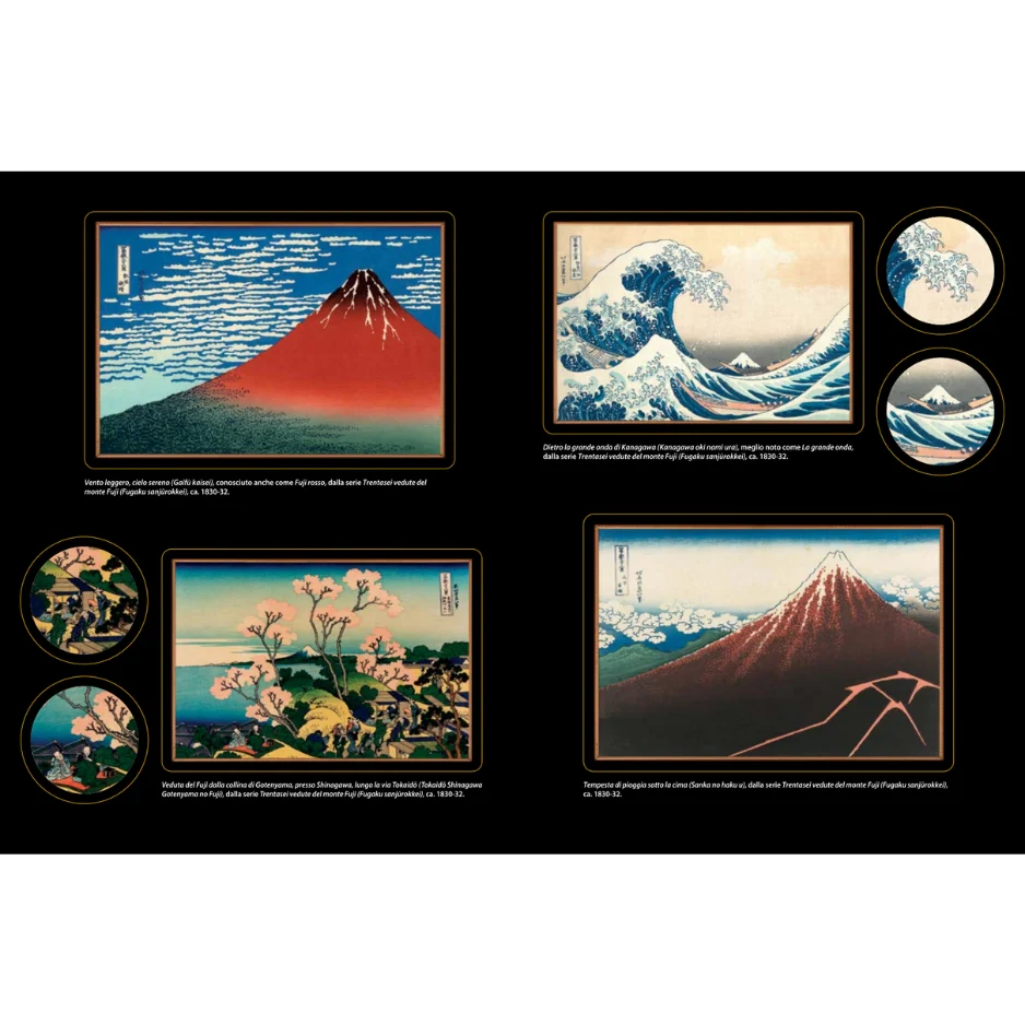L'arte di Hokusai - Libro sticker - Una collezione di oltre 160 stickers removibili a colori del Grande Maestro - immagine 2