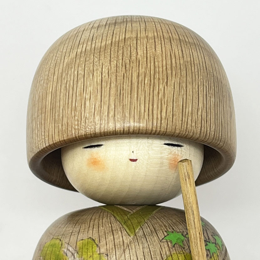 Esclusiva Kokeshi Santoka "Samidare" - "Pioggia di Maggio" di Fumio Tomidokoro (Pezzo unico) - immagine 5