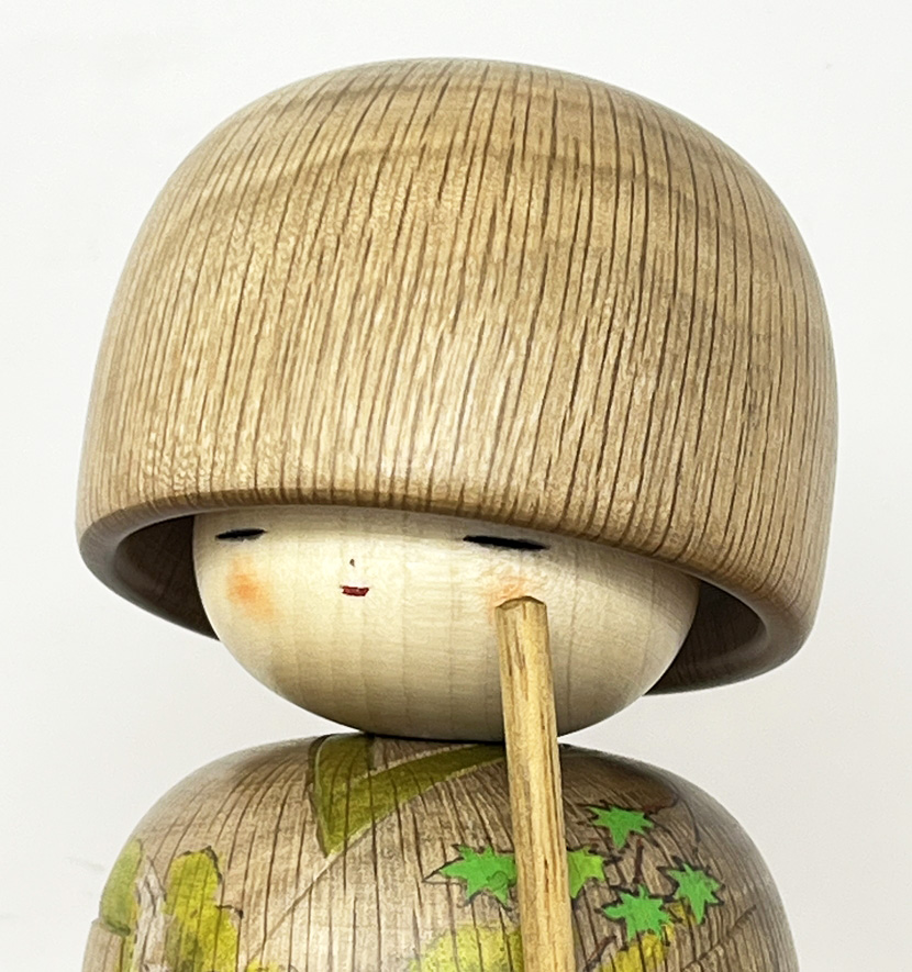 Esclusiva Kokeshi Santoka "Samidare" - "Pioggia di Maggio" di Fumio Tomidokoro (Pezzo unico) - immagine 8