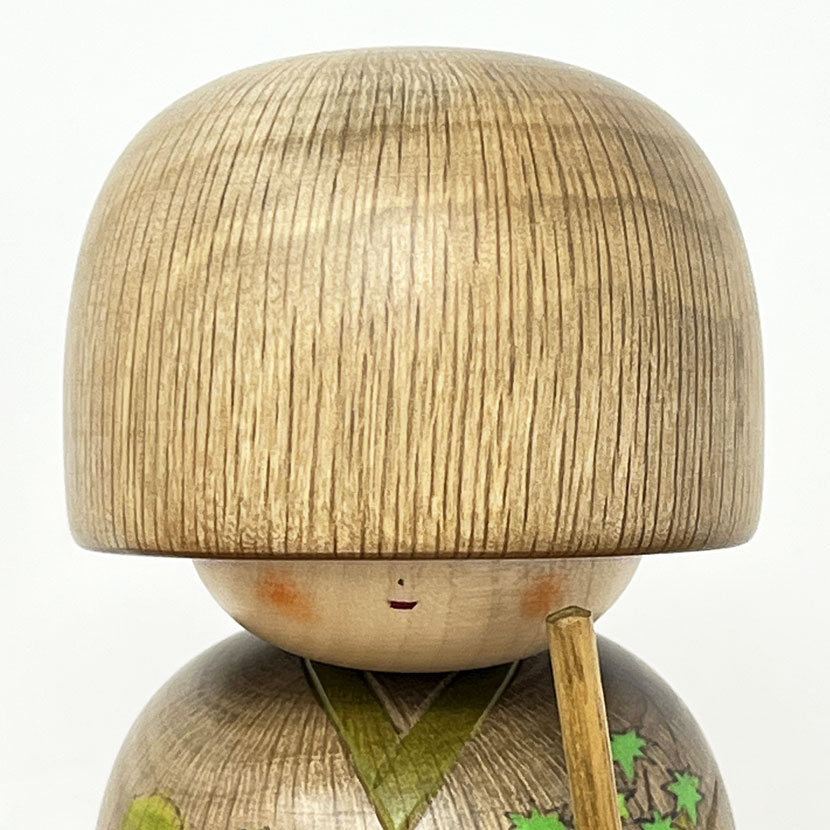 Esclusiva Kokeshi Santoka "Samidare" - "Pioggia di Maggio" di Fumio Tomidokoro (Pezzo unico) - immagine 9