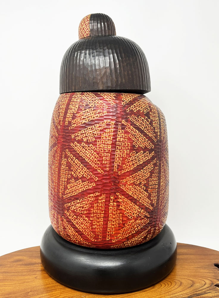 Premiata kokeshi vintage da collezione "Kanoko" di Sansaku Sekiguchi (40 cm) - immagine 4