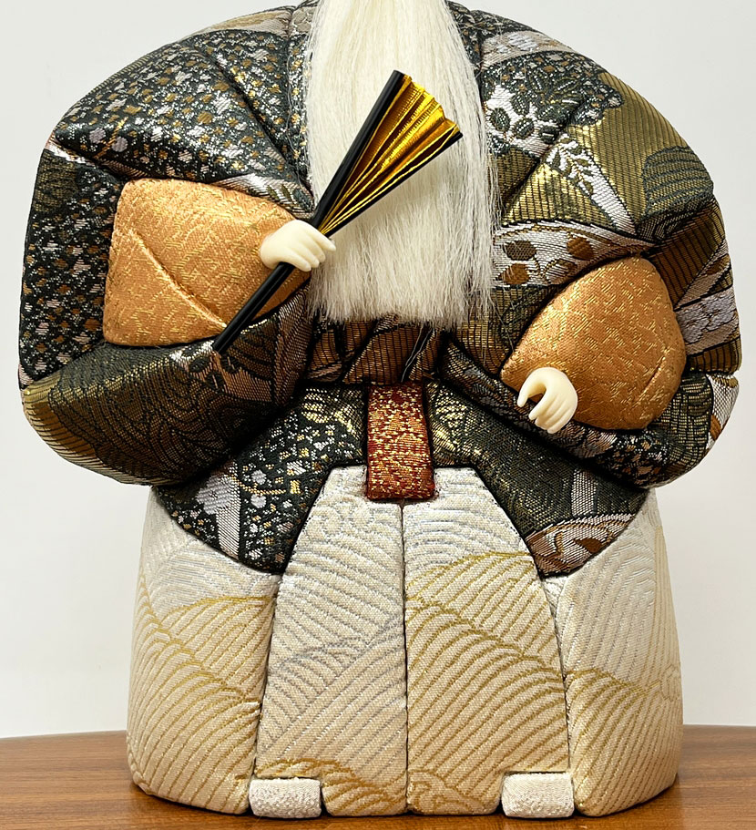 Raffinata coppia di kimekomi "Takasago" - Amore Eterno - con decorazione in oro puro, opera di Yūzan - immagine 9