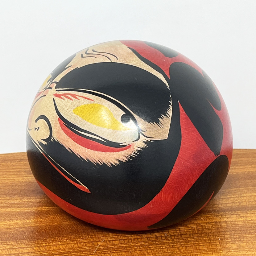 Raro Daruma Kokeshi vintage Tsugaru commissionato dalla Sony Family Club, Inc. di Yoshiki Sato - immagine 3