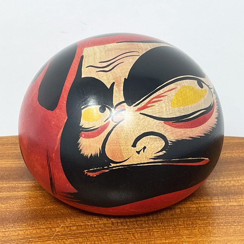 Raro Daruma Kokeshi vintage Tsugaru commissionato dalla Sony Family Club, Inc. di Yoshiki Sato - immagine 6