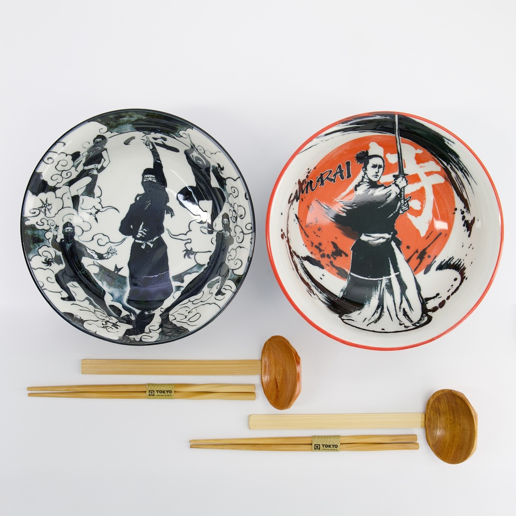 Set 2 ciotole ramen giapponesi Asakusa Samurai & Ninja – Tokyo Design Studio - immagine 2