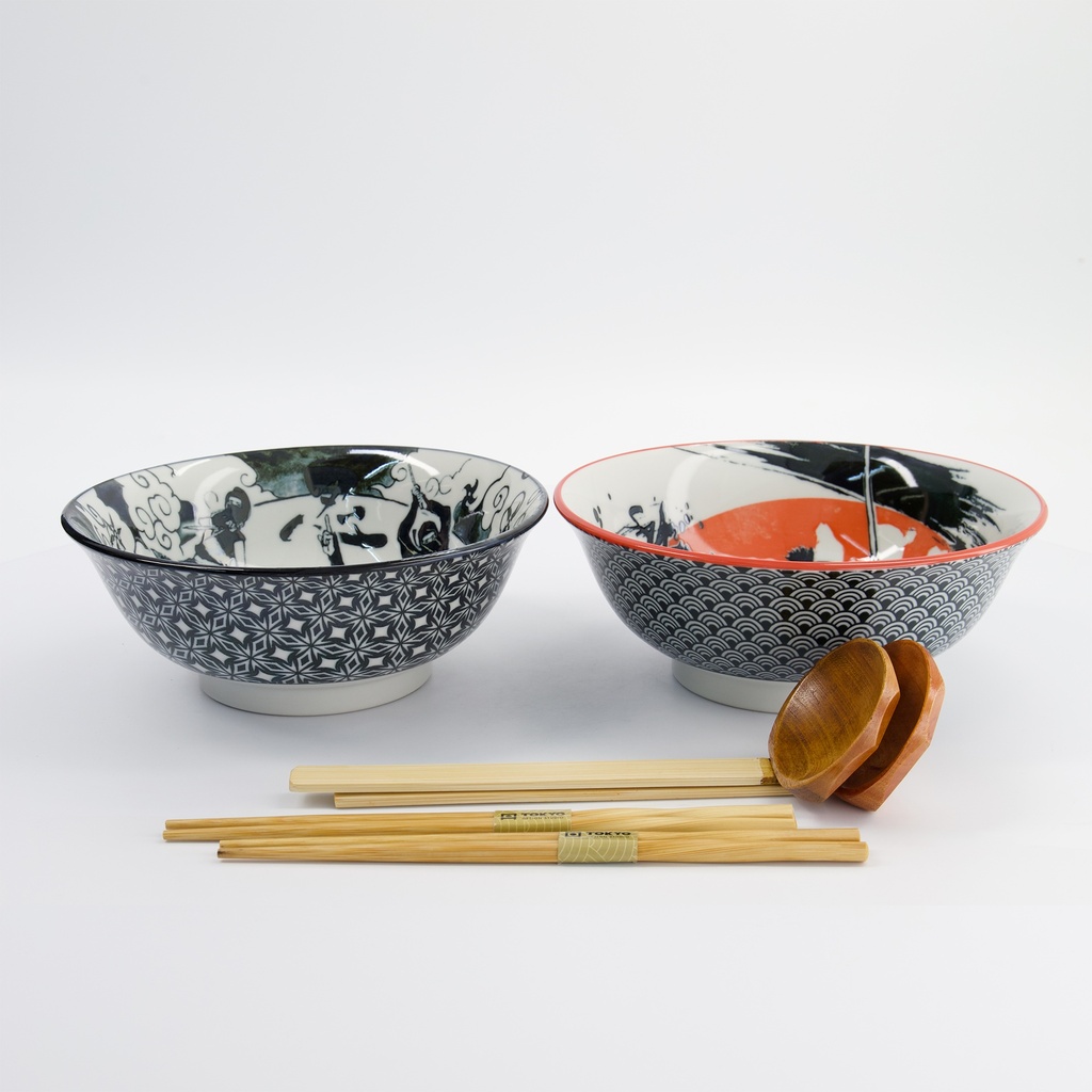 Set 2 ciotole ramen giapponesi Asakusa Samurai & Ninja – Tokyo Design Studio - immagine 3