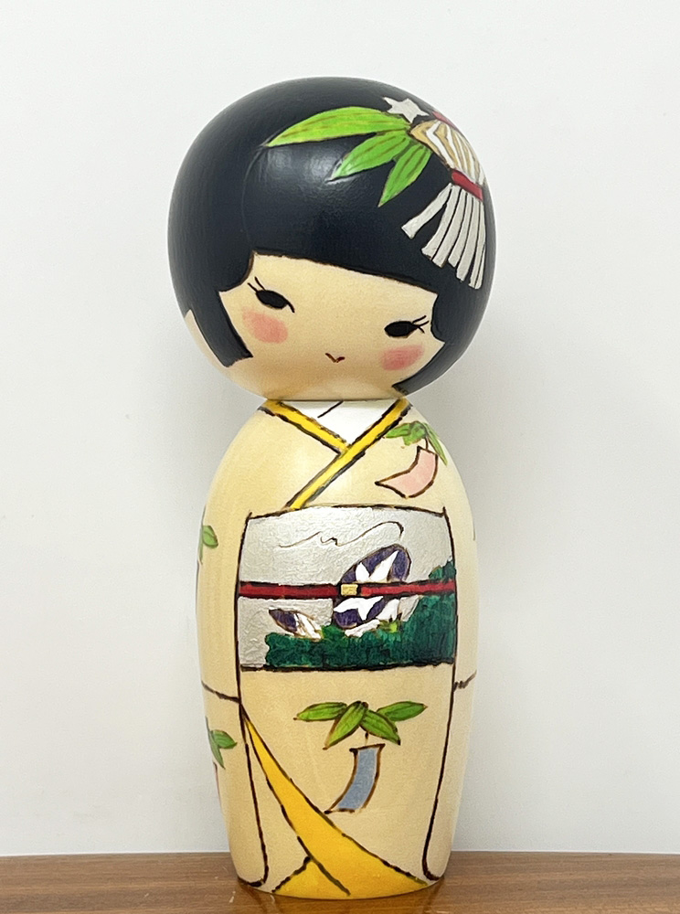 Elegante kokeshi "Tanabata” – "La Festa delle Stelle" di Oki Izumi - immagine 2