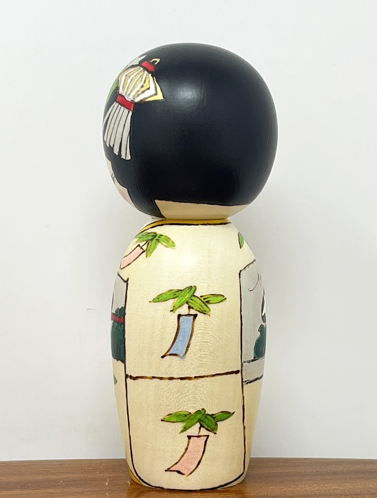 Elegante kokeshi "Tanabata” – "La Festa delle Stelle" di Oki Izumi - immagine 4
