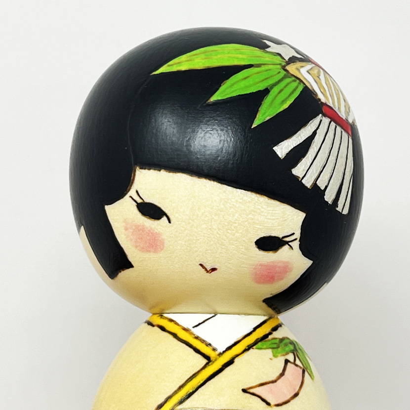 Elegante kokeshi "Tanabata” – "La Festa delle Stelle" di Oki Izumi - immagine 7