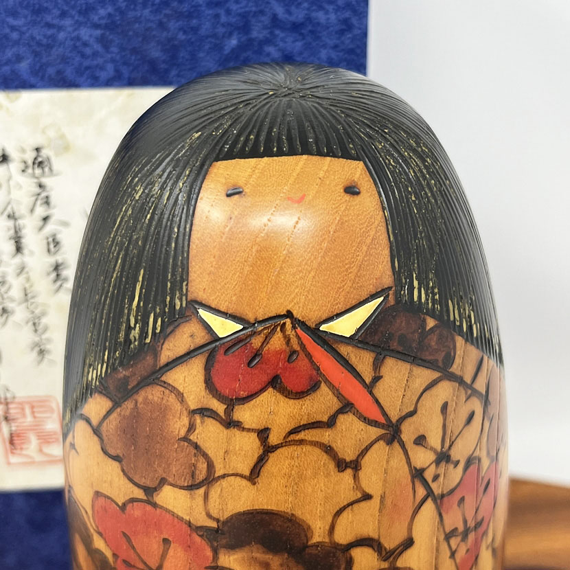 Esclusiva kokeshi vintage "Sato no Kaori" - “Il profumo del villaggio” di Usaburo - immagine 6