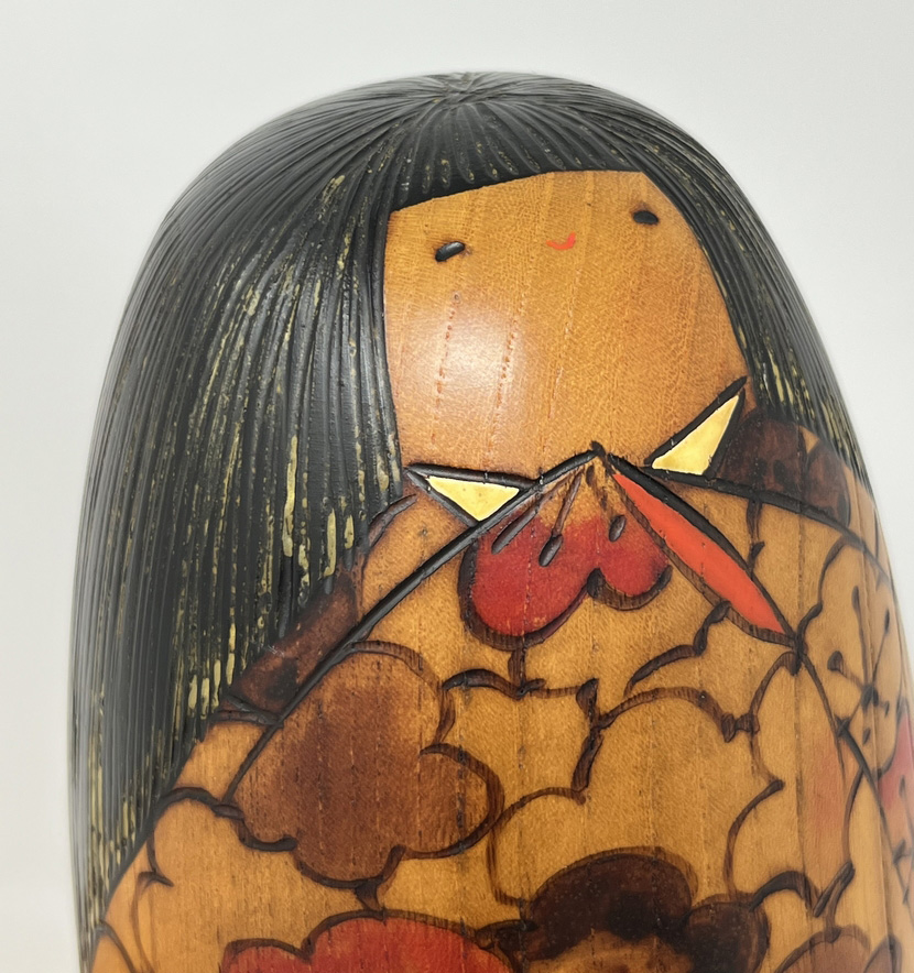 Esclusiva kokeshi vintage "Sato no Kaori" - “Il profumo del villaggio” di Usaburo - immagine 11