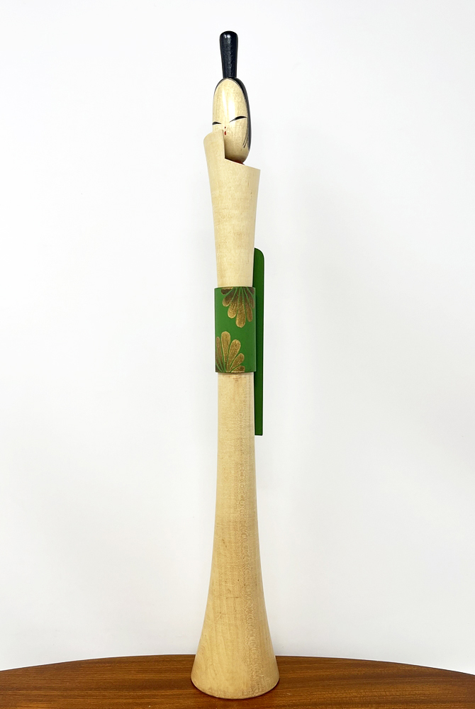 Pregiata kokeshi vintage da collezione "Mai" - "La Danzatrice" di Shidō Shōzan (39,5 cm) - immagine 2
