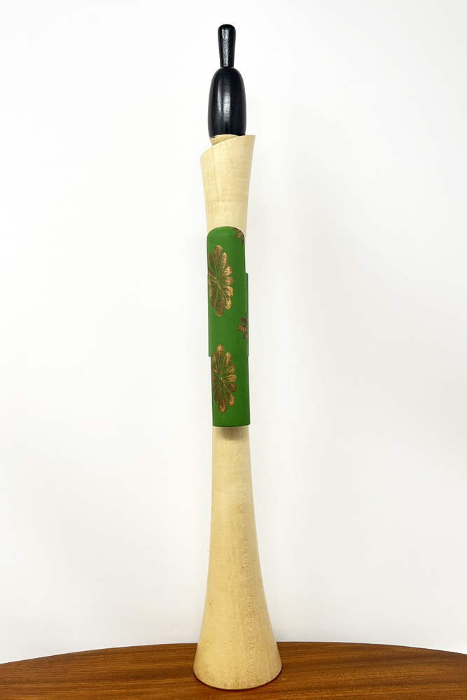 Pregiata kokeshi vintage da collezione "Mai" - "La Danzatrice" di Shidō Shōzan (39,5 cm) - immagine 4