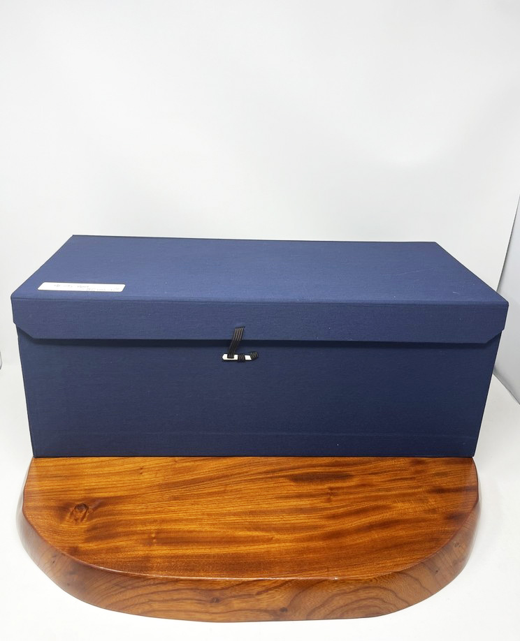Pregiata scultura in legno “Boshigumo” – "Madre e figlio tra le nuvole" di Ono Naoko, con confezione in legno (39 cm) - immagine 18
