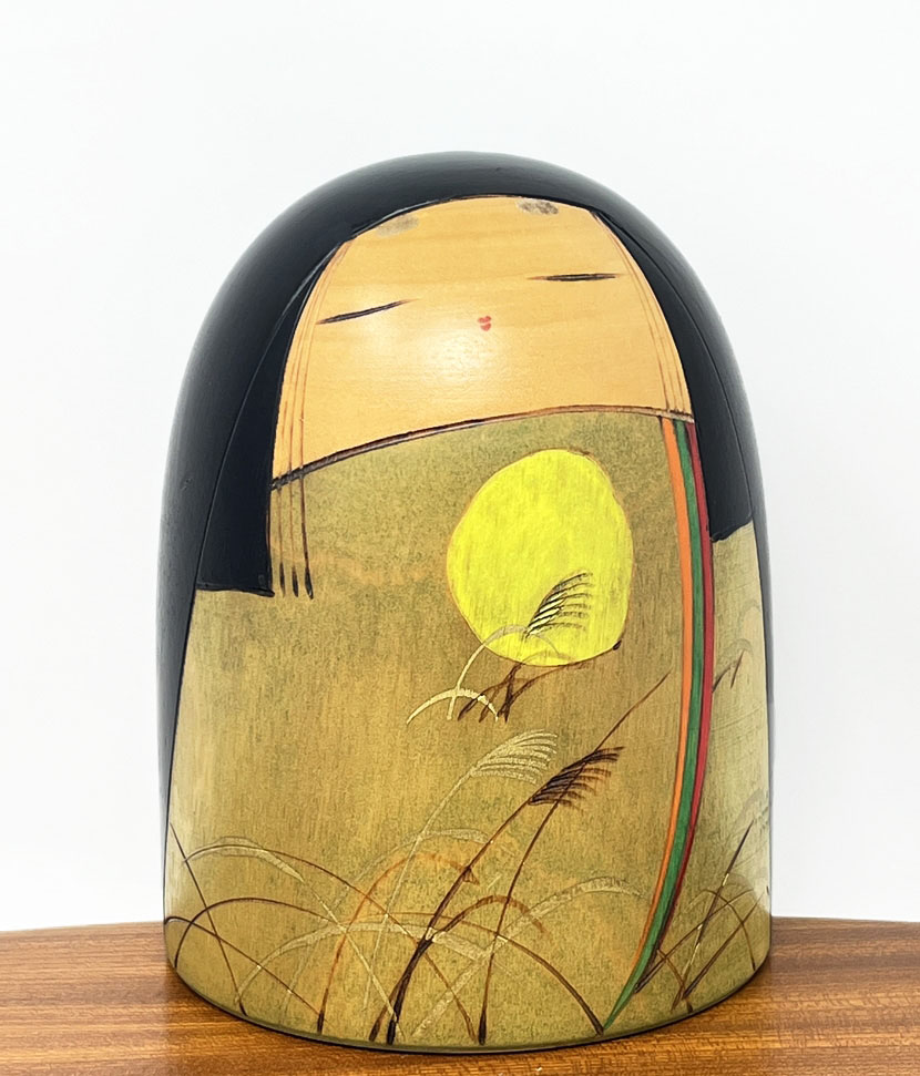 Rara kokeshi vintage "Shūen" - "Celebrazione d'Autunno" di Toa Sekiguchi