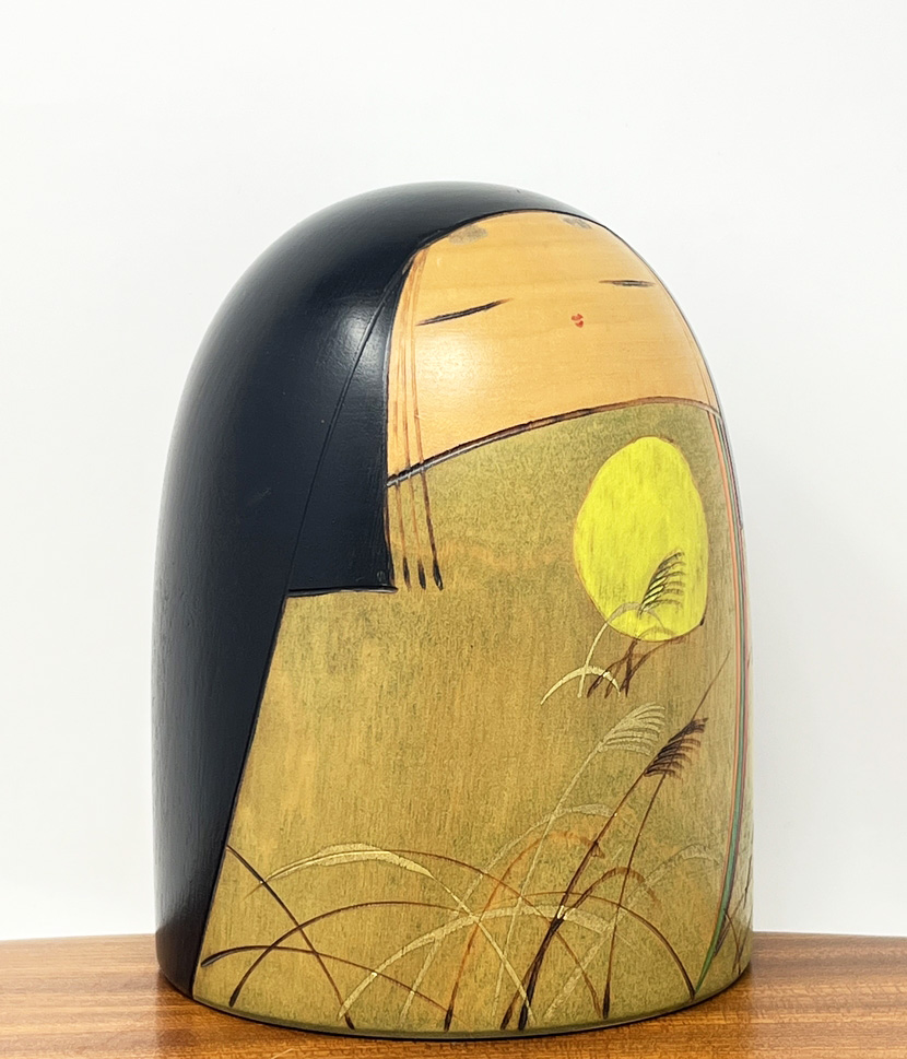 Rara kokeshi vintage "Shūen" - "Celebrazione d'Autunno" di Toa Sekiguchi - immagine 4