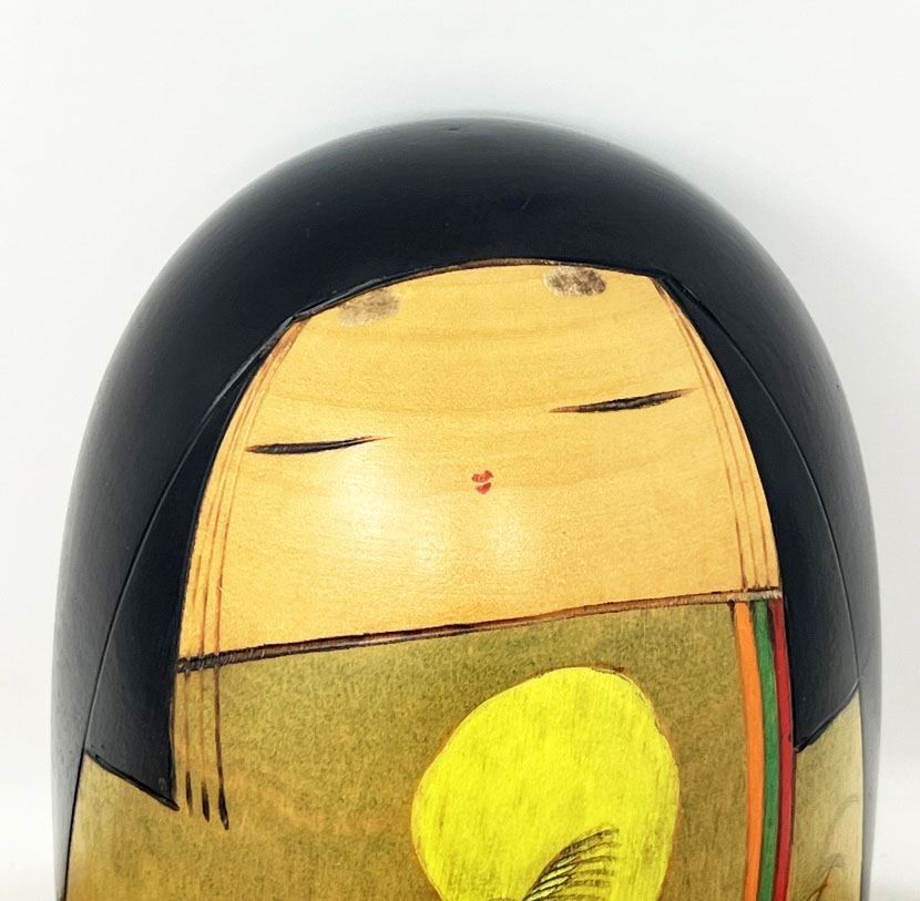 Rara kokeshi vintage "Shūen" - "Celebrazione d'Autunno" di Toa Sekiguchi - immagine 5