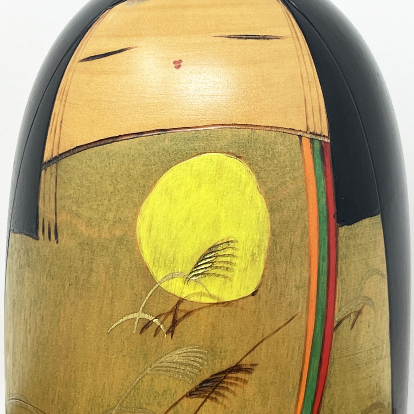 Rara kokeshi vintage "Shūen" - "Celebrazione d'Autunno" di Toa Sekiguchi - immagine 7