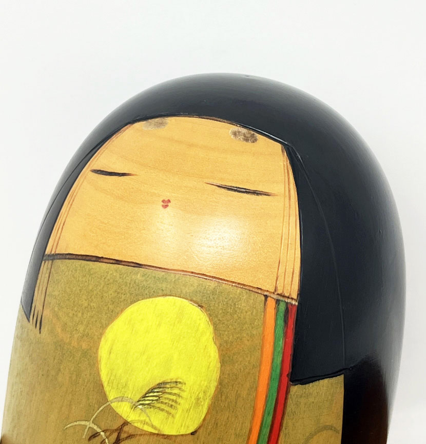 Rara kokeshi vintage "Shūen" - "Celebrazione d'Autunno" di Toa Sekiguchi - immagine 8