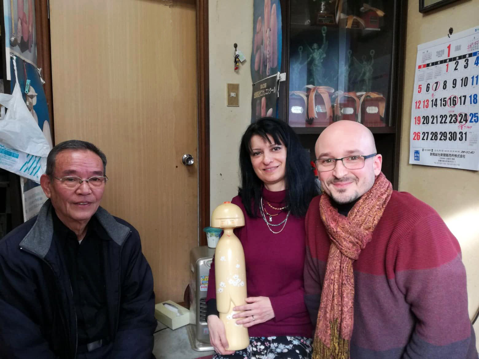 Rara kokeshi vintage "Shūen" - "Celebrazione d'Autunno" di Toa Sekiguchi - immagine 13
