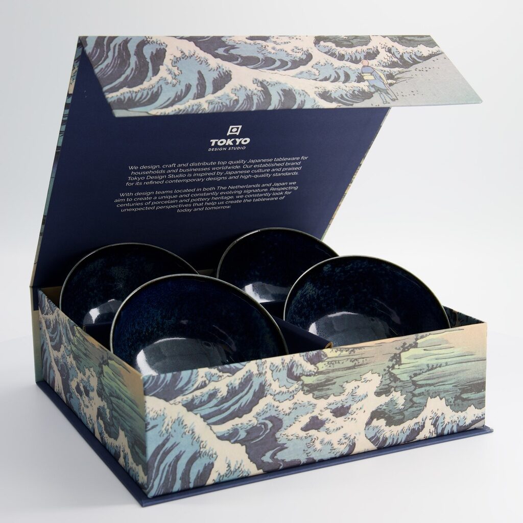 Set 4 ciotole giapponesi Cobalt Blue – Tokyo Design Studio - immagine 2