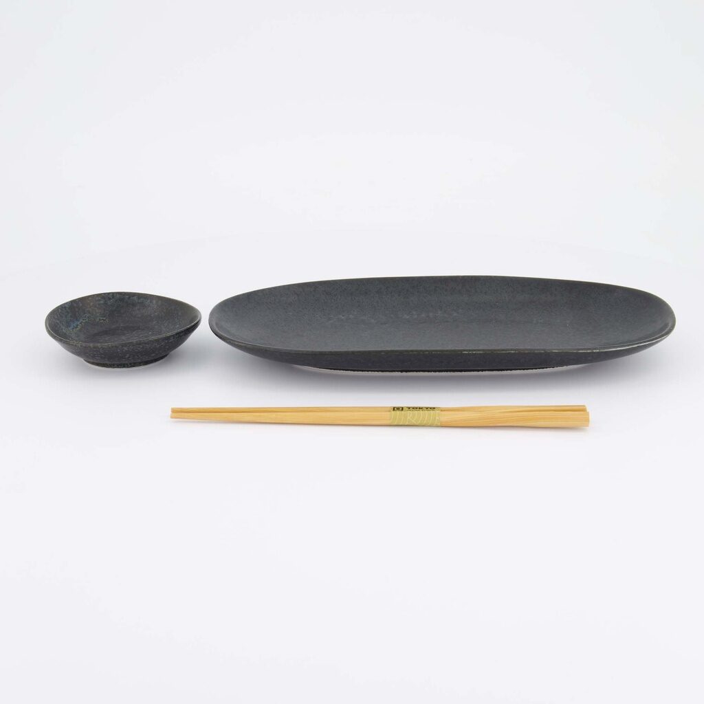 Set sushi giapponese Onyx Noir nero con bacchette – Tokyo Design Studio - immagine 4