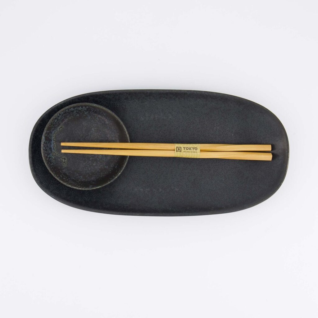 Set sushi giapponese Onyx Noir nero con bacchette – Tokyo Design Studio - immagine 6