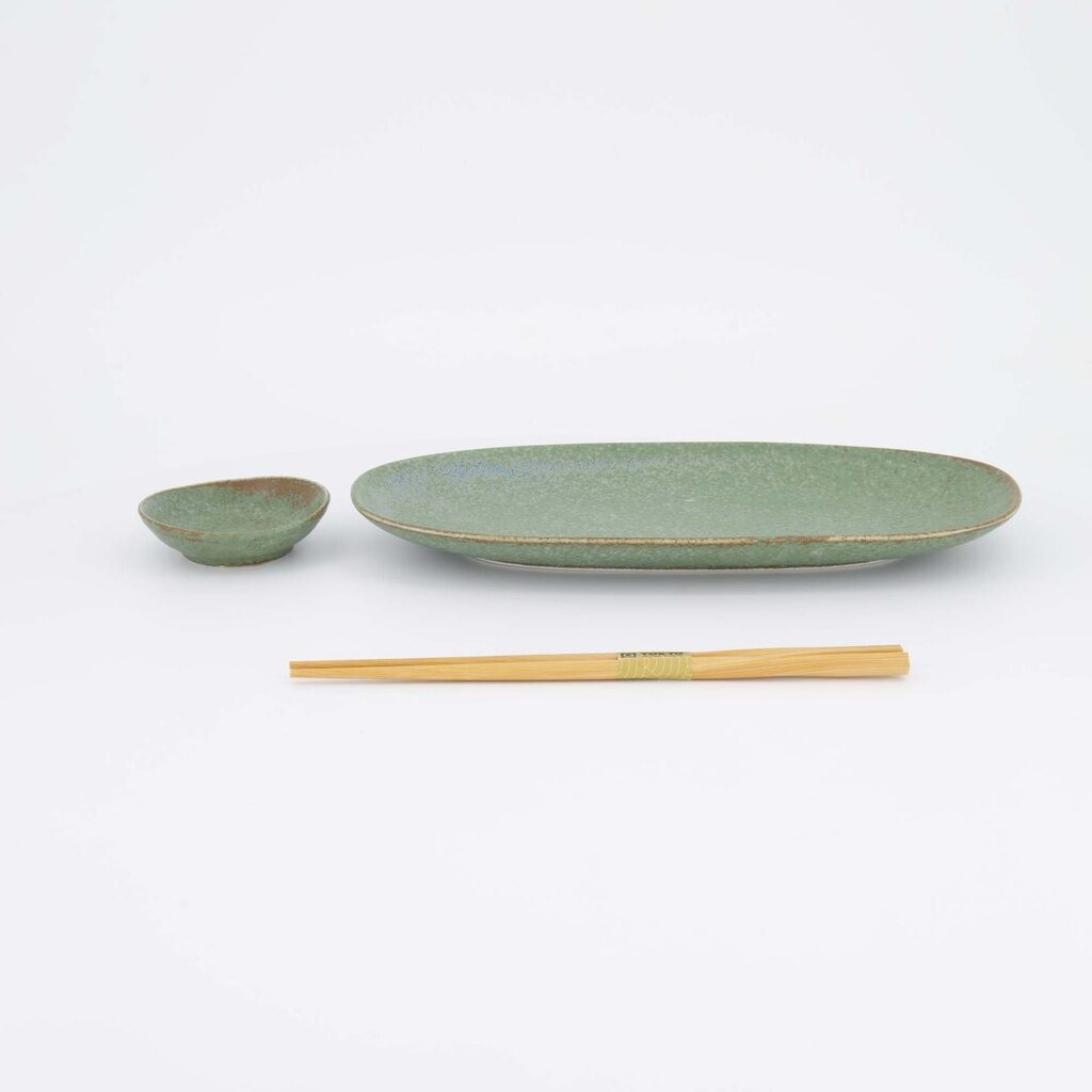 Set sushi giapponese Vert Sauge verde salvia con bacchette – Tokyo Design Studio - immagine 6