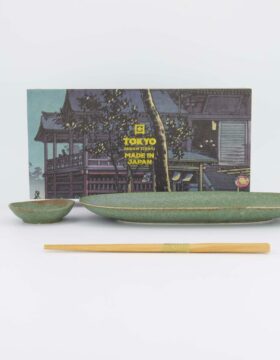 Set sushi giapponese Vert Sauge verde salvia con bacchette – Tokyo Design Studio