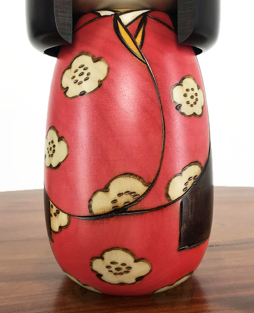 Kokeshi “Kōjitsu” rossa – Giorno Fortunato (M) - immagine 6