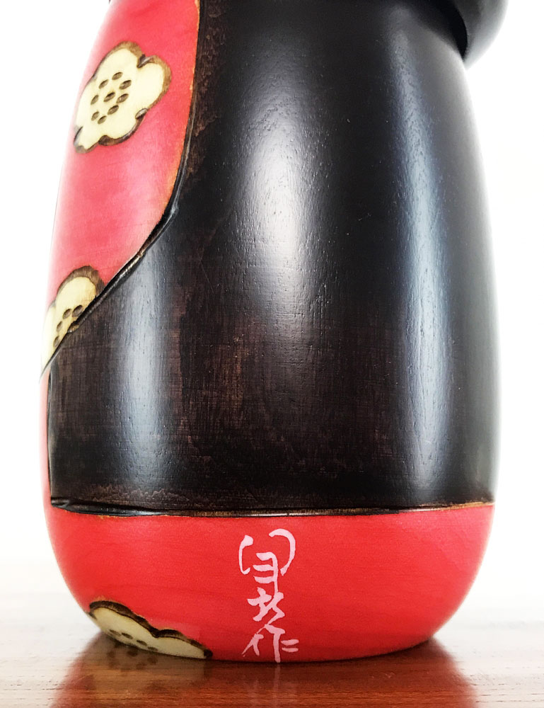 Kokeshi “Kōjitsu” rossa – Giorno Fortunato (M) - immagine 7
