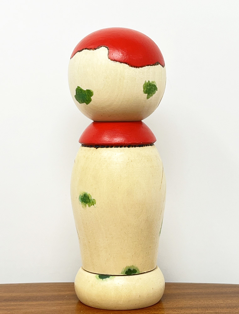Esclusiva Kokeshi “Nomichi” - Jizō “Sentiero di Campagna” di Oki Yasunobu - immagine 4