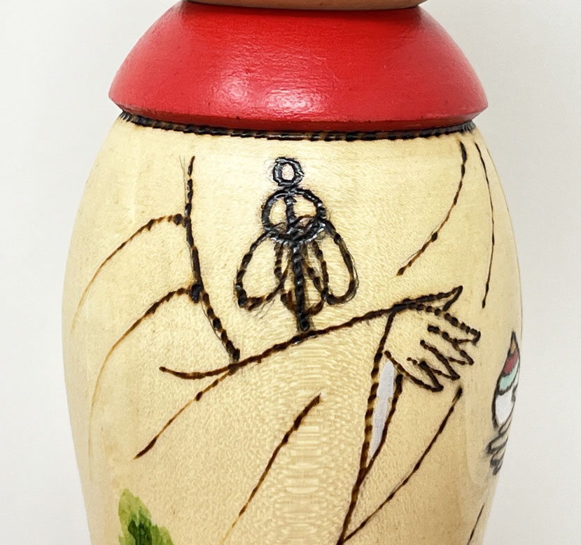 Esclusiva Kokeshi “Nomichi” - Jizō “Sentiero di Campagna” di Oki Yasunobu - immagine 9
