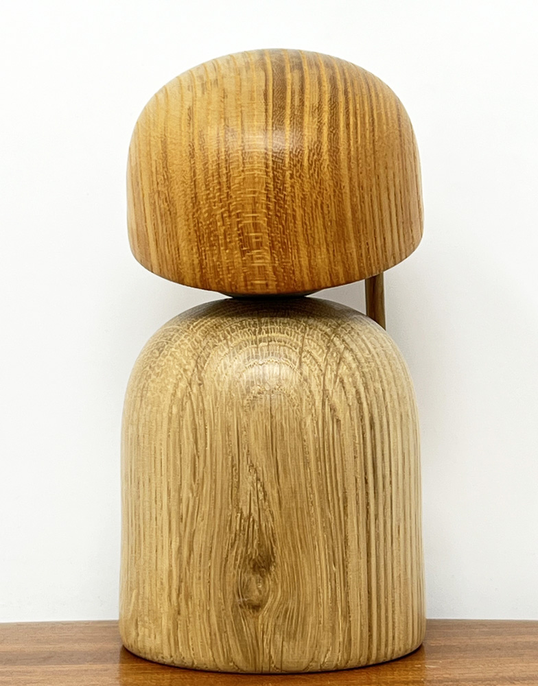 Esclusiva Kokeshi Santoka "Seiryū" - "Ruscello dalle acque limpide" di Fumio Tomidokoro (Pezzo unico) - immagine 3