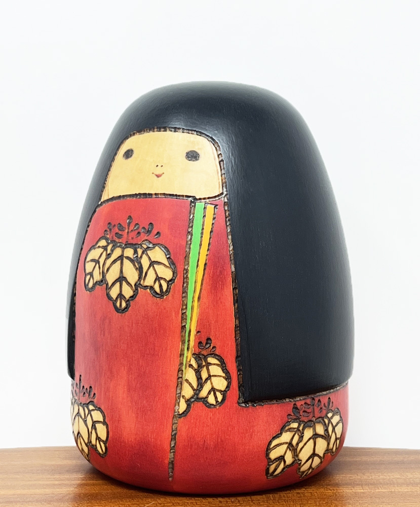 Raffinata kokeshi vintage “Chacha-hime” – “La principessa Chacha” di Sansaku Sekiguchi (15,5 cm) - immagine 2